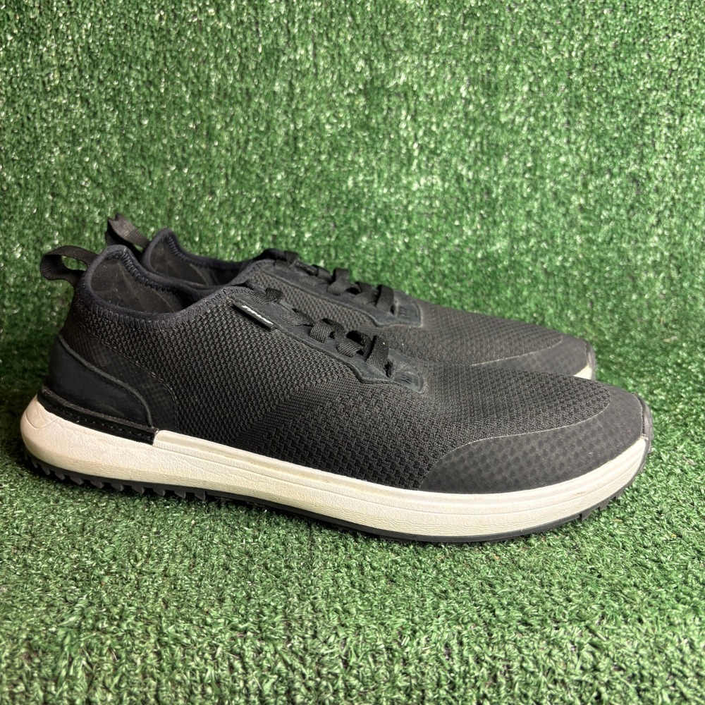 TRUE Linkswear Lux Knit Wanderlux Breathable Spikeless Golf Shoes Black Mens 11